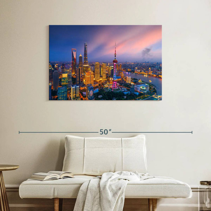 Nicci Shanghai Aerial View, 26" H x 39" W