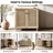 Haidar 31.5"H 2 - Rattan Door Storage Accent Cabinet with Solid Wood Legs-1243345093