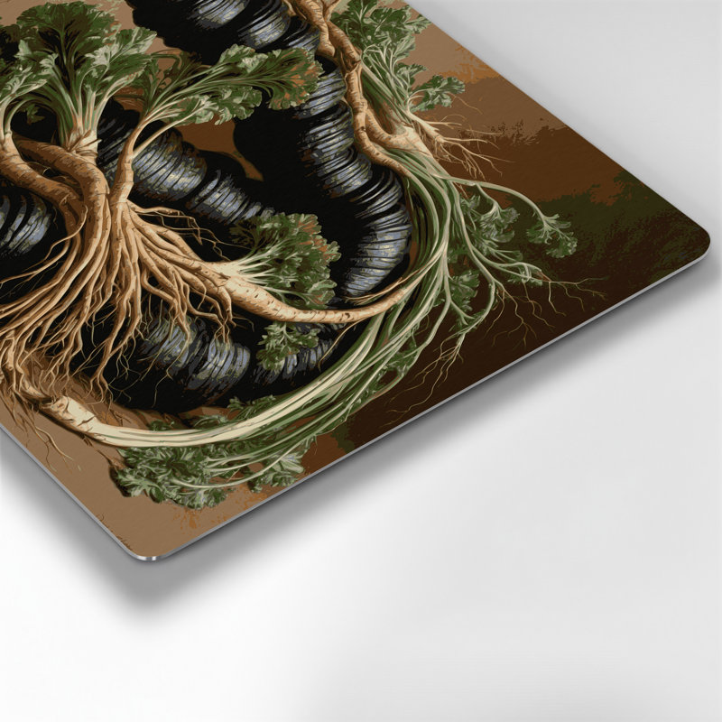Légumes, art mural en métal brun Scorzonera, H 11 po x l 14 po
