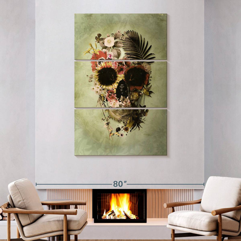 Hitzel Garden Skull Light, 74" H x 48" W