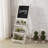 Free Standing Chalkboard with 3 Display Shelves-1064116698