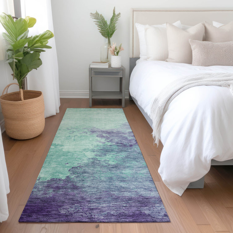 Machine Washable Indoor/Outdoor Cicel ACN1138 Seafoam
