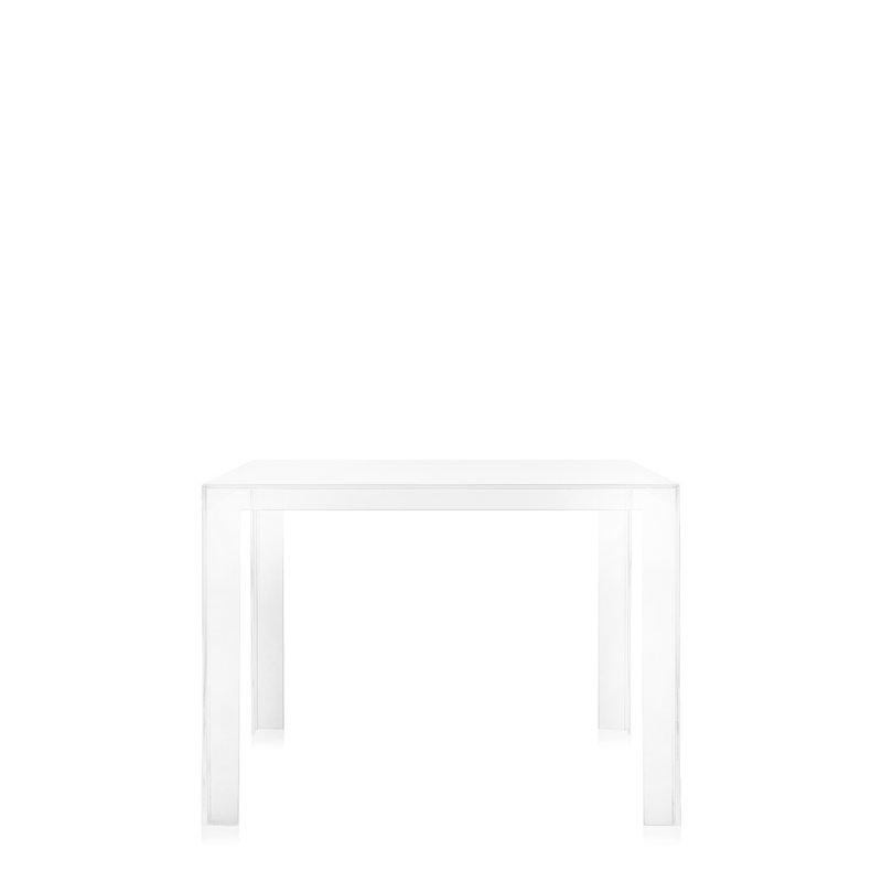 Invisible Coffee Table, Amber, 28.35" H x 39.37" L x 39.37" W