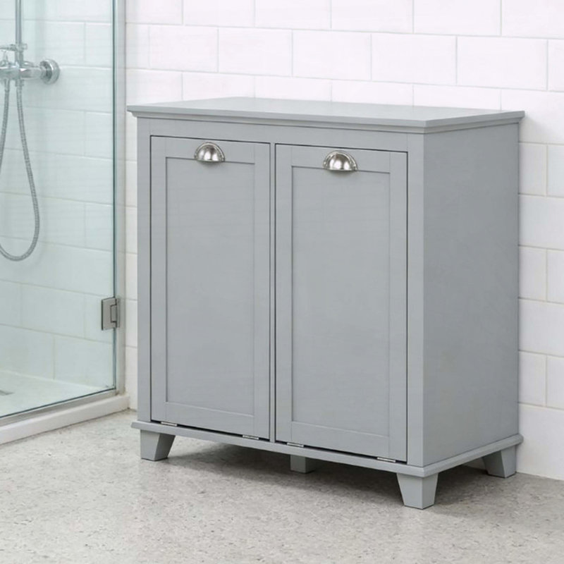 Armoire pour panier à linge inclinable