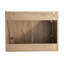 Meuble-lavabo de salle de bain de 61 cm avec lavabo et armoire latérale, matériaux, aspect élégant, construction en rouille.