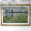 Printemps au bord de la seine - Claude Monet, reproduction encadrée avec passe-partout et verre 1878-100708581-100708586-100708588