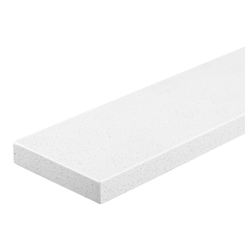 Dosseret de meuble-lavabo en quartz blanc de 60 pouces pour comptoir