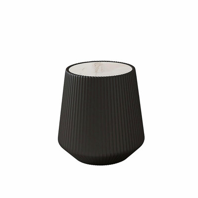 Table basse moderne en cuir fritté clair en forme de tasse en cuir pour meuble de salon (chaque plateau possède un motif gris unique)