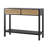 Rattan 2-Drawer Console Desk