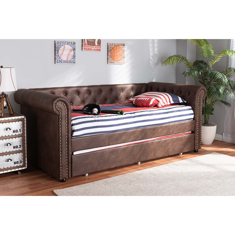 Lovina Twin Solid Wood Daybed with Trundle