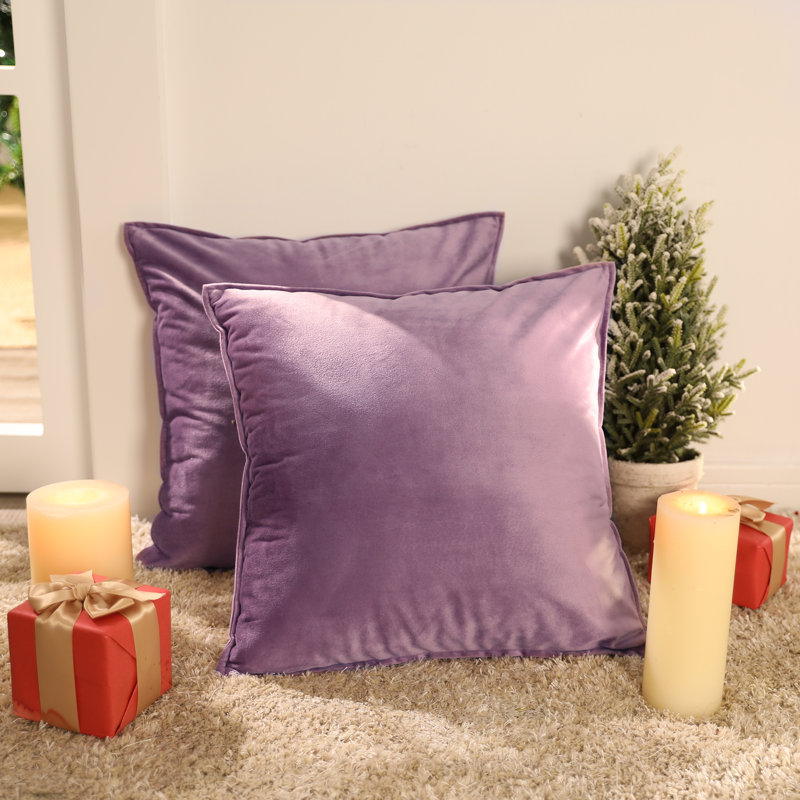 Fritch Square Cushion Cover, 60cm H x 60cm W x 1cm D, Lilac