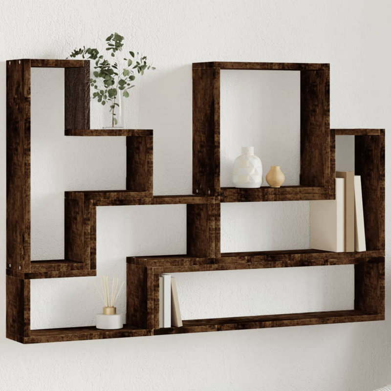 Roddney Floating Shelf, Smoked Oak