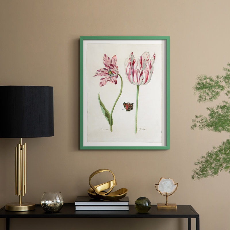 «Two Tulips I», H 15 po x l 12 po, Vert