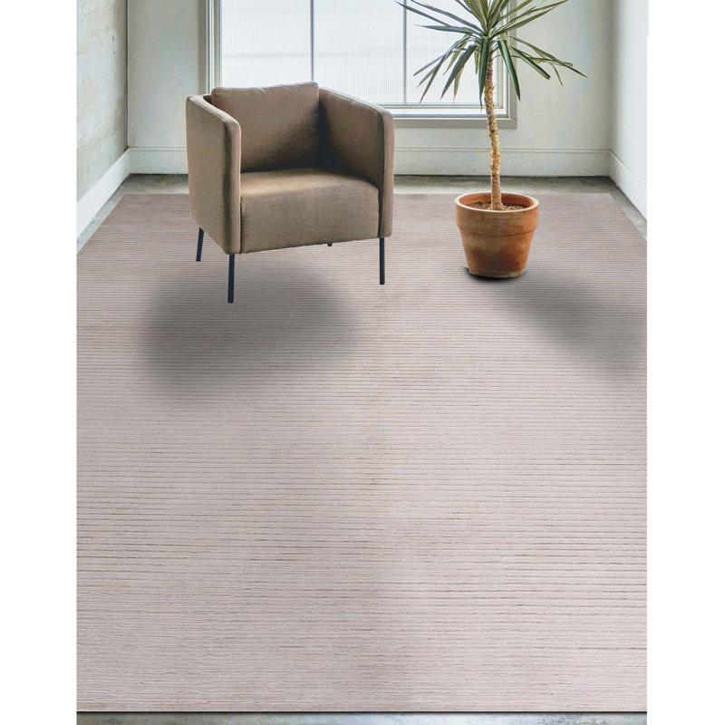 Himalayan Wool Area Rug in Beige