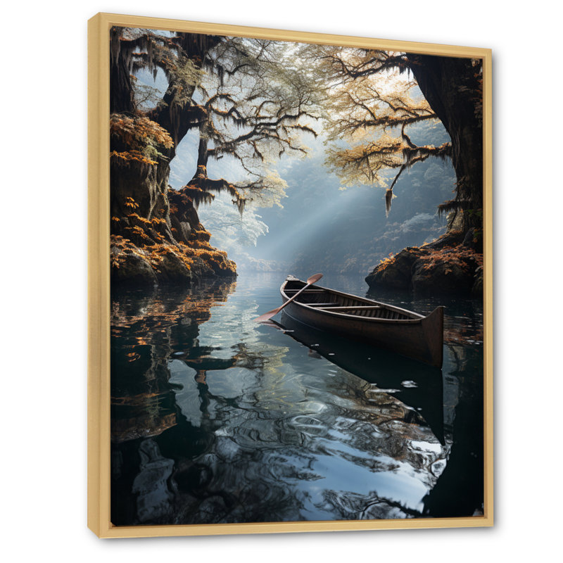 Contemplation hivernale hivernale, H 32 po x l 16 po x P 1 po, Cadre naturel flottant