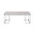 Rectangular Coffee Table With Metal Sled Base