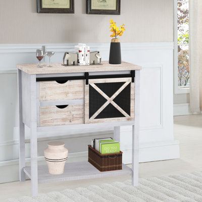 Gaidouras 32'' Solid Wood Console Table
