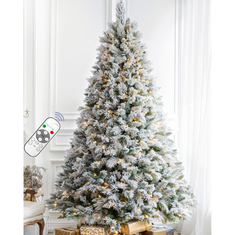 Arbre de Noël artificiel givré, 7.5'