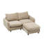 Canapé modulaire en velours avec repose-pieds 69 po 3 pièces 69 po-1375308039