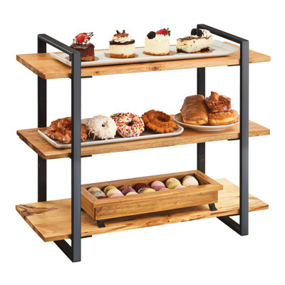 3 Shelf Black Frame Riser