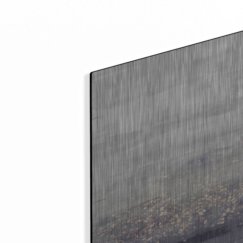 Art mural en métal Orren Ellis «Amethyst Glitter I» par Jennifer Goldberger, H 12 po x l 12 po