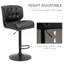 Ensemble de 2 tabourets de bar avec siège réglable, coussin rembourré épais et repose-pieds en métal-745315369