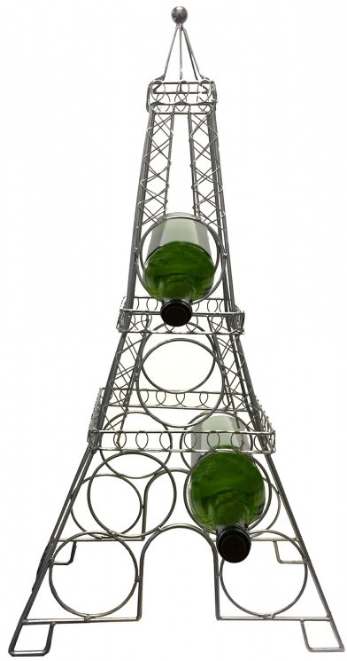 Tabletop Wine Bottle Rack in Silver
