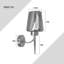 Aletris Glass LED Armed Sconce-1095886821