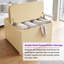 Table basse carrée 32 "avec rangement, style japonais de style moderne avec des coins arrondis
