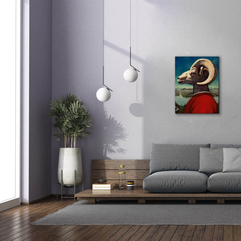«Ep» Graffiti «Ram» par Jane R. Talton, art mural sur toile, 26 po x 34 po