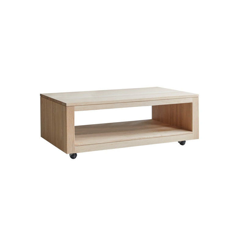 Anoa Solid Wood Single Coffee Table, 15.75" H x 43.31" L x 23.62" W