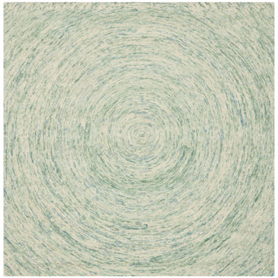 Ikat Hand Tufted Wool Abstract Rug
