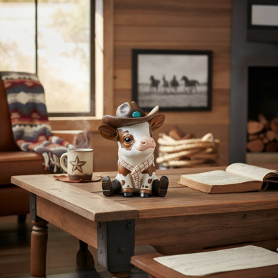 Figurine Cowboy Cow