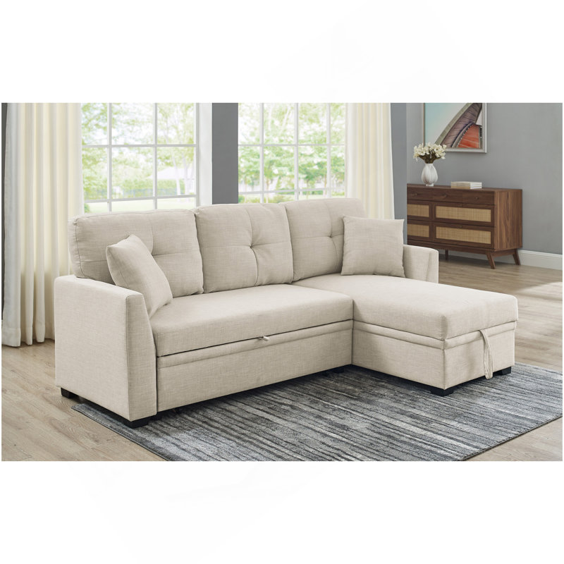Pull-Out Sofa Bed, Beige