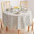 Round Cotton Twill Tablecloth