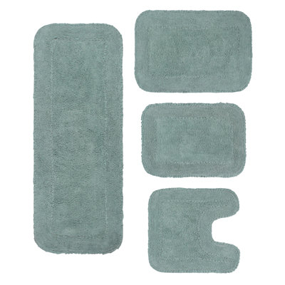 Aceyon 4 Piece Cotton Bath Rug Set