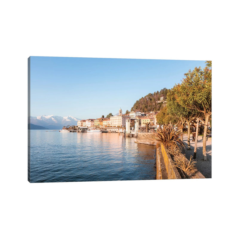 Bellagio Waterfront, Como Lake, Italy by Matteo Colombo - Wrapped Canvas Print, 20.32 cm H x 30.48 cm W