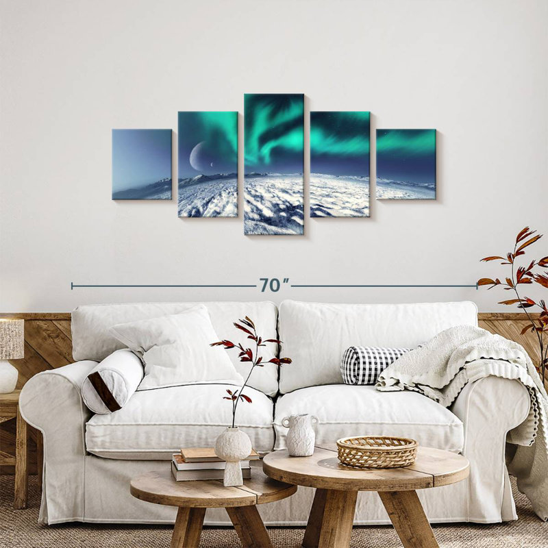 Antarctic Northern Lights, 24" H x 55" W