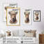 Mignon bébé ours avec couronne florale III - animaux, art mural sur toile-113453570-113453573