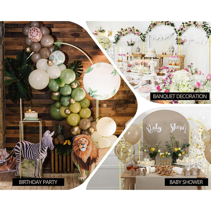 Ensemble de 3 arches de mariage en toile de fond