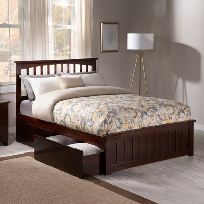 Brunelle Solid Wood Platform Bed with Matching Footboard and Storage Drawers by Viv + Rae