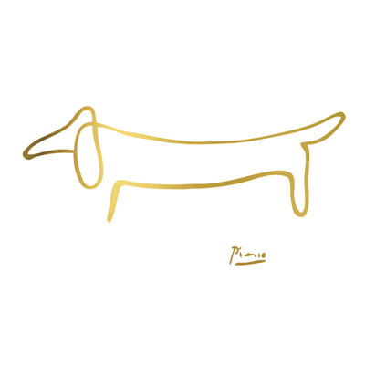 «Dog» par Kelissa Semple, reproduction d'art sur toile tendue