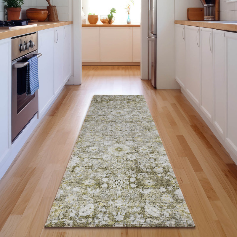 Premium Machine Washable Cerrito Taupe Rug, Runner 2'3" x 7'6"
