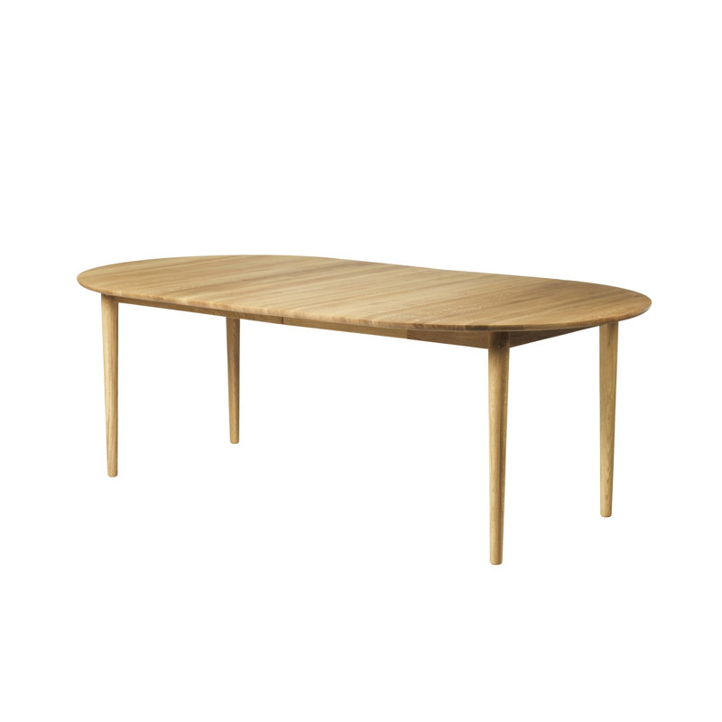 Bjork Oak Extendable Dining Table, 29.13”H x 45.28”L x 45.28”W, Nature