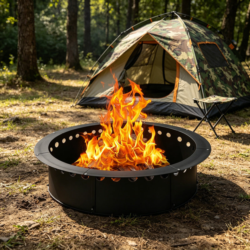 43in Outer 39in Inner Smokeless Fire Pit Ring Heavy Duty