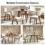 Ensemble de chaises de salle à manger rembourrées de style Mid-Century (ensemble de 2)-1888995549