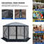 Tente de camping avec abris-100332990