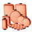 Nutrichef 8 Piece Non-Stick Steel Bakeware Set