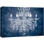 Impression sur toile sur toile lustre en cristal bleu marine et blanc fantaisiste-93589511-93589510