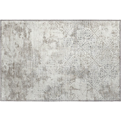 Premium Machine Washable Prisco Ivory Rug
